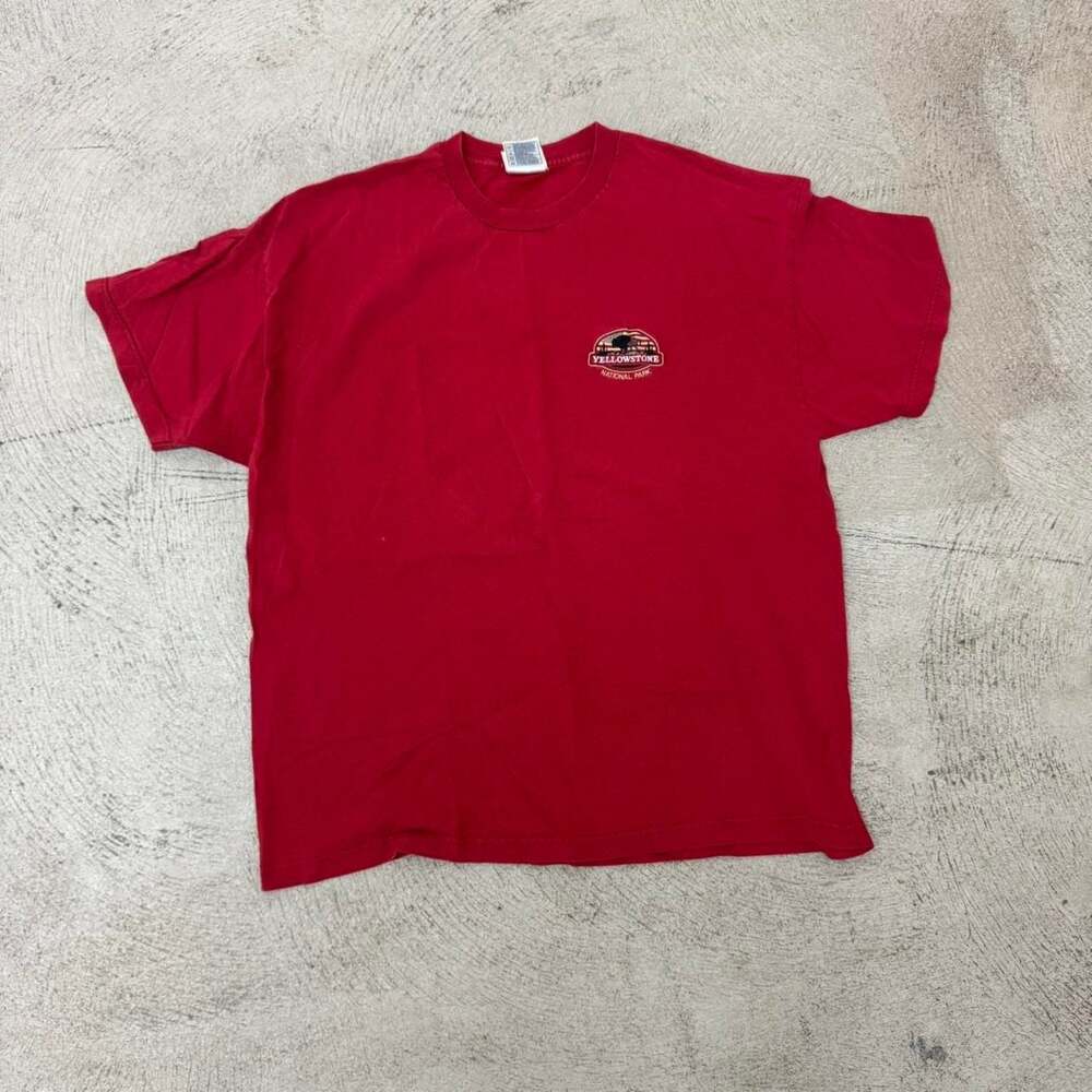 Fred Harvey Trading Company Yellowstone National Park Embroidered T-Shirt